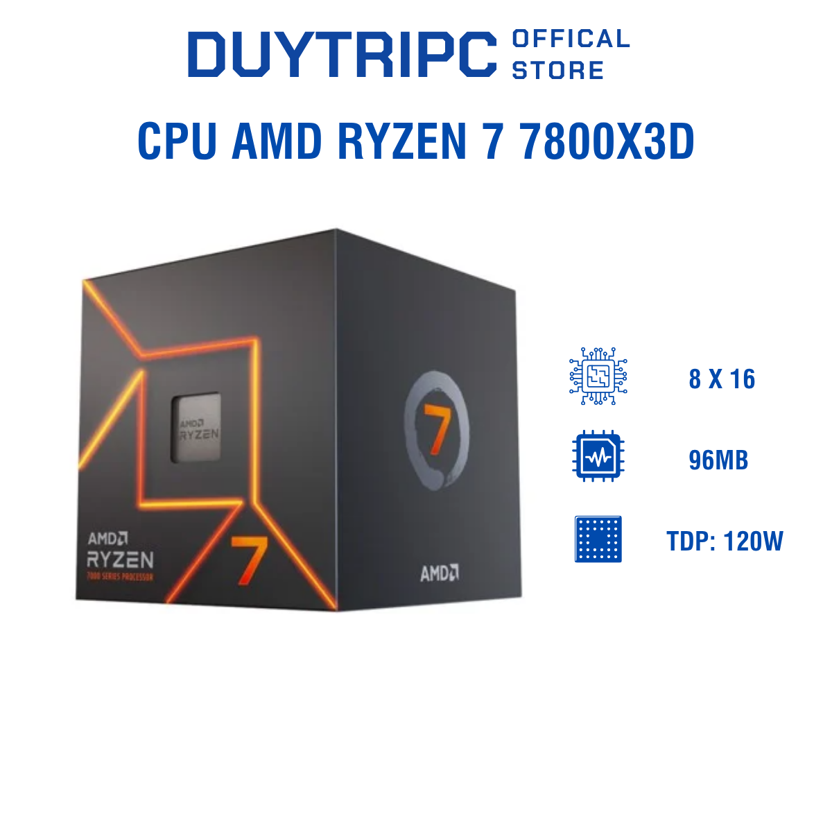 CPU AMD RYZEN 7 7800X3D